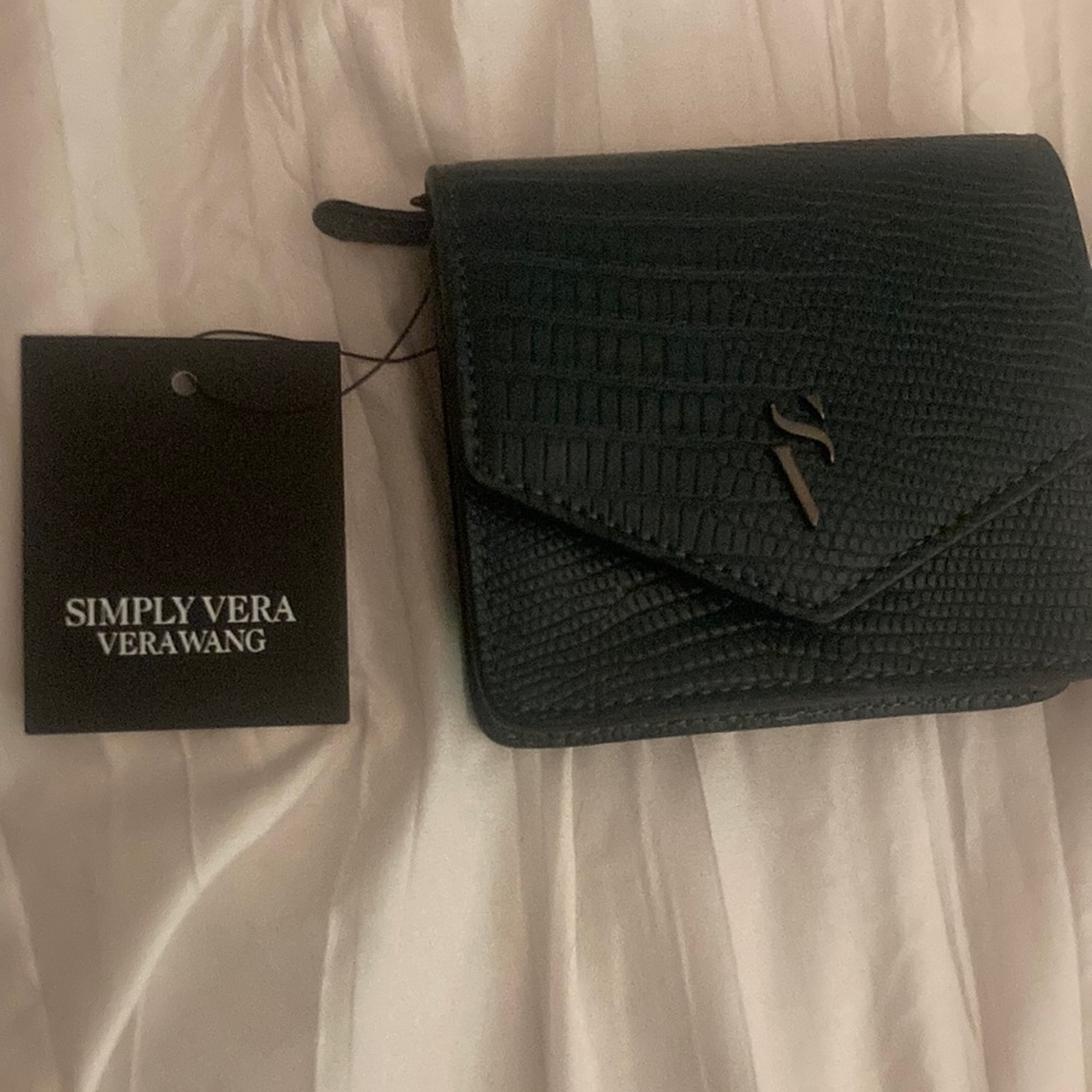 VeraWang Navy Blue leather wallet